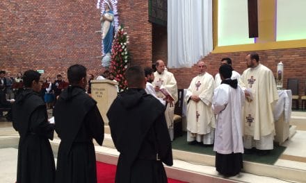 Profesión solemne de tres jóvenes colombianos en la fiesta de San Agustín